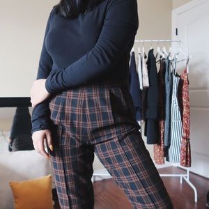 Plaid dress pants